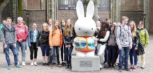 Die Schülergruppe aus Dornstetten lernte Utrecht von allen Seiten kennen. Foto: Gymnasium Dornstetten Foto: Schwarzwälder-Bote