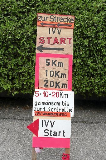 Da geht’s lang zu den 15. ­Wandertagen der Schwarzwaldfalken mit Start und Ziel in der Turn- und Festhalle Marbach.   Foto: Zimmermann Foto: Schwarzwälder-Bote