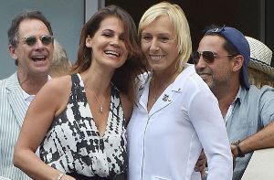 Die ehemalige Profi-Tennisspielerin Martina Navratilova (rechts) und Julie Lemigova haben Ja gesagt. Foto: dpa