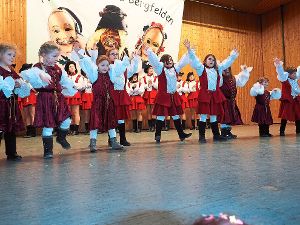 . Die Minigarde begeistert mit ihrem Tanz Pippi Langstrumpf. Foto: Vögele Foto: Schwarzwälder-Bote