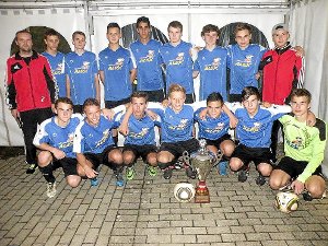 Die A-Junioren des TSV Harthausen/Scher siegten beim Sport-Mabitz-Cup in Burladingen. Foto: Pfister Foto: Schwarzwälder-Bote