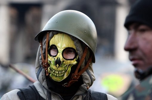 Die Bilder von den neuerlichen Zusammenstößen in Kiew. Foto: dpa