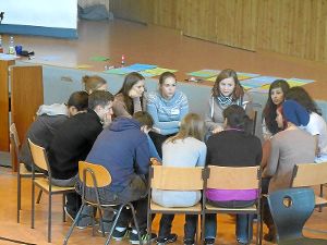 In den Arbeitsgruppen beim Jugendforum in Freudenstadt wird ausgiebig diskutiert.  Foto: Stadtverwaltung