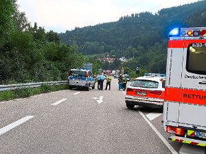 Bei einem Unfall am Wolfacher Tunnel ist eine Autofahrerin schwer verletzt worden. Foto: Gräff/Bea