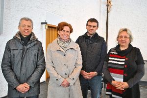 Walter Binkert (von links), Christine Blessing, Martin Voges und Gabriele Bogatzki kandidieren für den Pfarrgemeinderat.  Foto: Bantle Foto: Schwarzwälder-Bote