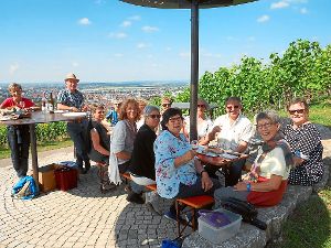 Die Hospizgruppe machte einen Ausflug zum Fellbacher Besinnungsweg mit anschließender Weinprobe. Foto: Hospizgruppe Foto: Schwarzwälder-Bote
