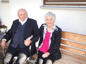 Seit 60 Jahren miteinander verheiratet: Josef und Anna Schmalz aus Hardt.  Foto: Haberstroh Foto: Schwarzwälder-Bote