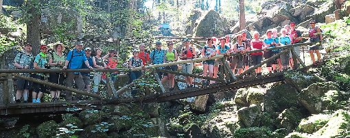 Einstieg in den Genießerpfad  an den legendären Gaishöll-Wasserfällen. Foto: Schwarzwaldverein Foto: Schwarzwälder-Bote
