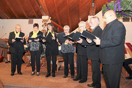 Die   Sänger des Kirchenchors gestalteten das alpenländische Konzert in der Allerheiligenkirche in Kirchdorf mit.  Foto: Schwörer Foto: Schwarzwälder-Bote