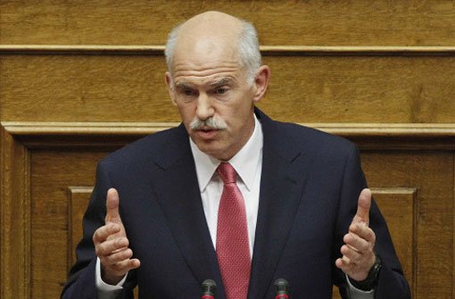 Aufatmen bei Giorgos Papandreou: Im Kampf gegen den drohenden Staatsbankrott Griechenlands hat der Regierungschef die Vertrauensabstimmung gewonnen. Foto: dapd