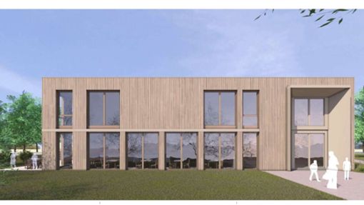 Das ist ein erster Grobentwurf, wie das Betreuungshaus aussehen könnte. Foto: Architekt Friedrich Großmann
