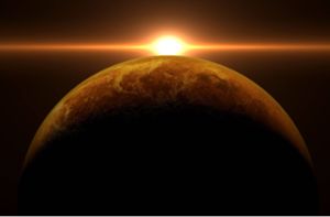 Über dem Planeten Venus geht die Sonne auf. Foto: Imago/UIG