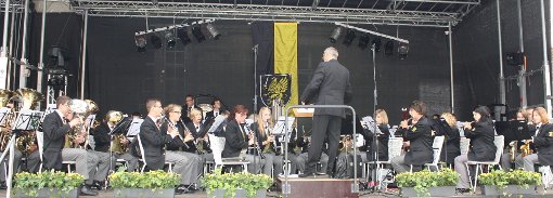 Die Stadtmusik Schramberg unter der Leitung von Meinrad Löffler ist beim Jubiläumskonzert der Sulzbacher Harmonie am Samstag Konzertpartner. Foto: Ringwald Foto: Schwarzwälder-Bote