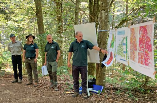 An verschiedenen Stationen gab es für Waldbesitzer Tipps, wie sie die Herausforderungen der Zukunft angehen können. Foto: Landratsamt