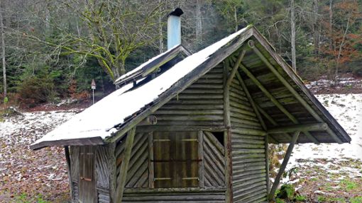 Die desolate und erneuerungsbedürftige Schutzhütte mit Grillstelle im Förteltal. Foto: Heinz Ziegelbauer