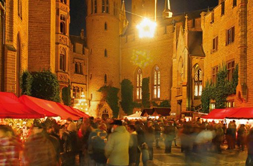 Der Königliche Weihnachtsmarkt findet am ersten und zweiten Advent statt. Foto: Burg Hohenzollern