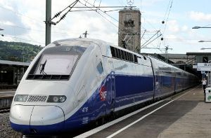 Der TGV am Stuttgarter Hauptbahnhof Foto: dpa
