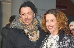 Im Rahmen der Berlinale fand am Donnerstag der 99Fire-Films-Award statt. Dieses Event wollten sich Fanta-4-Rapper Michi Beck und seine Frau Ulrike nicht entgehen lassen. Foto: dpa