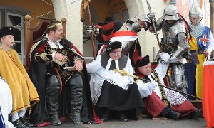 Schon im Mittelalter gab es einen Bank-Crash. Doch die Geistlichkeit nahm es mit Humor. Foto: Maria Hopp