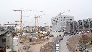 Baustellen in Stuttgart: Das Milaneo im April