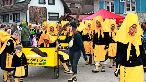 ie gelb-schwarzen Altsteig-Hexen sind mit 15 Jahren eine noch junge Gruppe. Foto: Störr