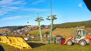 Skilift am Winterberg wird gerichtet
