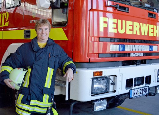 Pamela List ist eine von vier Feuerwehrfrauen in der Abteilung Stadt. Foto: Siegmeier Foto: Schwarzwälder-Bote