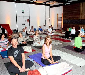 Yoga in verschiedensten Varianten lernen  Besucher am Wochenende im Brigachhaus kennen. Foto: Hübner Foto: Schwarzwälder-Bote