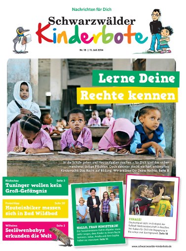 Die aktuelle Ausgabe des Schwarzwälder Kinderboten. Foto: sb