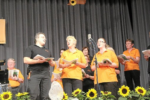 Auch solistisch vermochte der Bisinger Chor Zollern Voices beim Auftritt in der Hohenzollernhalle zu überzeugen. Foto: Wahl Foto: Schwarzwälder-Bote