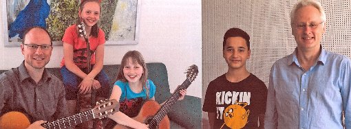 Die erfolgreichen Nachwuchsgitarristen der Jugendmusikschule  St. Georgen - Furtwangen  und ihre Lehrer.  Foto: Jugendmusikschule Foto: Schwarzwälder-Bote