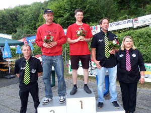 Erfolg in  der Schweiz: Sven Langenbacher holte den EM-Sieg, Frank Munzinger den zweiten Platz.   Foto: Pit-Pat-Freunde Foto: Schwarzwälder-Bote