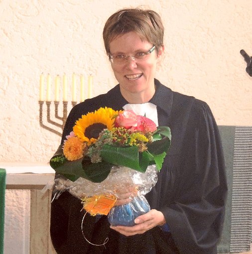 Den ersten Gottesdienst mit der  Kirchengemeinde Hüfingen-Bräunlingen feierte Pfarrerin Nicole Diedrichsen. Foto: Bombardi Foto: Schwarzwälder-Bote
