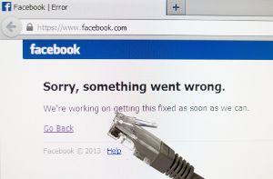 Facebook war in Deutschland am Donnerstagvormittag zeitweise offline. Foto: dpa
