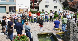Bei einem Ortstermin in Dießen stellte das Regierungspräsidium Karlsruhe seinen Managementplan Natura 2000 für die Horber Neckarhänge vor.  Foto: Wagner Foto: Schwarzwälder-Bote