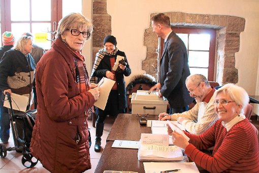 In Dobel betrug die Wahlbeteiligung 69 Prozent.  Foto: Gegenheimer Foto: Schwarzwälder-Bote
