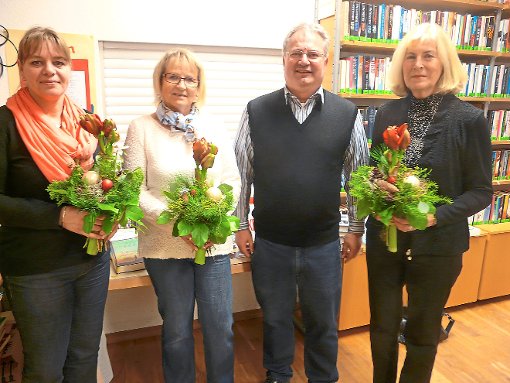 Monika Wilhelm, Pfarrer Matthias Wegner, Doris Rauser und Sylvia Binder (von rechts) hoffen auf einen weiteren Erfolg der Monakamer Bibliothek.   Foto: Eitel Foto: Schwarzwälder-Bote