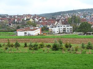 In unmittelbarer Nähe zum Pflegeheim entsteht in Gechingen ein neues Wohnbaugebiet.  Foto: Selter-Gehring Foto: Schwarzwälder-Bote