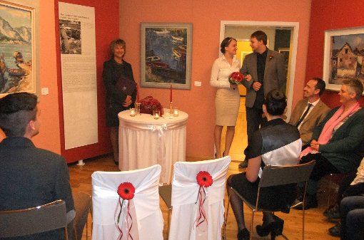 Eine Trauung im malerischen Ambiente der Kimmich-Galerie mit der Standesbeamtin Silvia Allgaier verspricht zu einem individuellen Erlebnis zu werden.  Foto: Borho Foto: Schwarzwälder-Bote