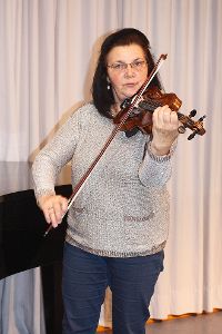 Meisterin der Violine und der Musikpädagogik: Renate Musat. Foto: Miller Foto: Schwarzwälder-Bote