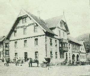Das Gasthaus Krone um 1906 Fotos: Heimathaus Foto: Schwarzwälder-Bote