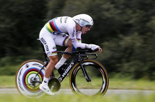 Weltmeister Tony Martin war beim Zeitfahren der Tour de France wieder nicht zu schlagen. Foto: dpa