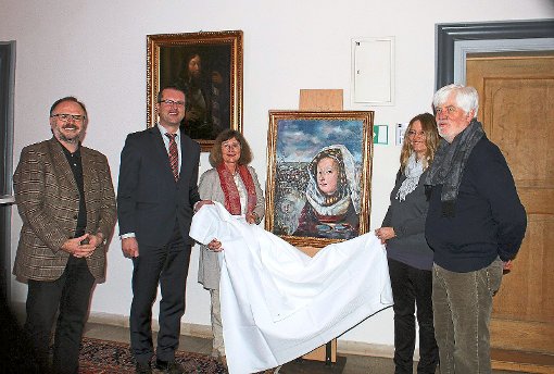 Im Rathaus freut man sich schon auf das neue Gemälde der Gräfin Mechthild. Foto: Scharnowski Foto: Schwarzwälder-Bote