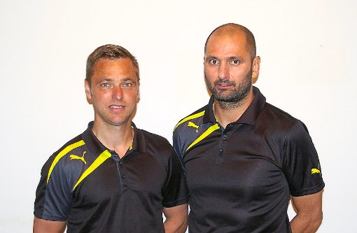 Das Trainerteam des FV Sulz  in der  Saison 2016/17:  Reiner Heitz  (links) und Dirk Wagner   Foto: Verein Foto: Schwarzwälder-Bote