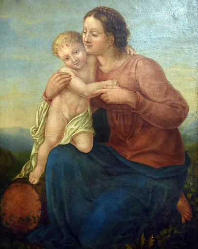 Meintels Bild Muttergottes mit dem Jesuskind aus der Zeit um 1840 ist ebenfalls Bestandteil der Ausstellung. Foto: Schwarzwälder-Bote