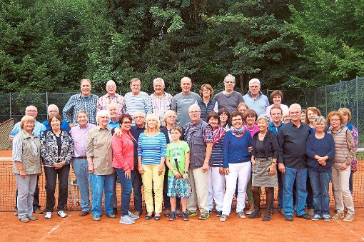 Mitglieder des seit 40 Jahren bestehenden Tennisclubs 1975 Unterkirnach feiern   das Vereinsjubiläum.   Foto: Schlenker Foto: Schwarzwälder-Bote