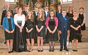 14 Jugendliche aus Dettingen, Ihlingen, Rexingen und Schopfloch feierten ihre Konfirmation. Foto: Henger