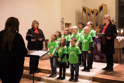 Der Kinderchor Cantolino sang aus vollen Kehlen. Foto: Kaul Foto: Schwarzwälder-Bote