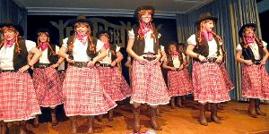 Die Neudinger Cowgirls sorgten mit ihrem Tanz für Stimmung wie in einem Westernsaloon. Foto: Bombardi Foto: Schwarzwälder-Bote