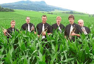 Die Band Kleinblechgeschwader unterstützt das DonauWind Quartett am 18. Oktober bei einem außergewöhnlichen Konzert in Brigachtal.  Foto: Veranstalter Foto: Schwarzwälder-Bote